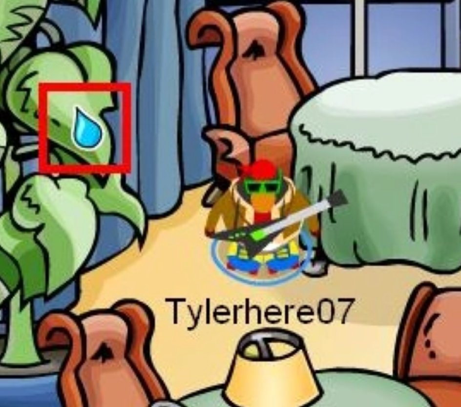 CPRRewind's tweet photo. 13 years ago today, the Water Droplet Pin was hidden at the Dance Lounge.

The pin also appeared on the 2007 page of the 2014-2015 yearbook when you clicked the orange penguin in the fall fair photo.

This was Club Penguin's 36th Pin. https://t.co/MNXPgYUl7p