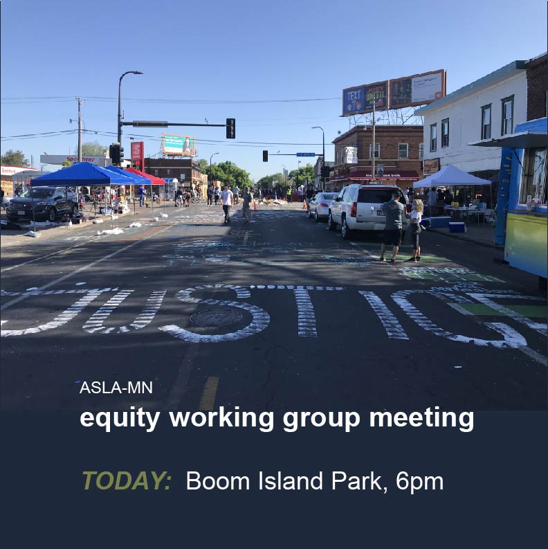 ASLAMN's tweet photo. The next ASLA_MN Equity Planning meeting is here! Monday, June 6th from 6:00 PM to 7:30 PM at Boom Island Park. 
We're meeting by the stairs down to the Mississippi. Bring snacks and RSVP if you can.

#designjustice
#designequity
#landscapearchitecture https://t.co/nfQSewaS1l