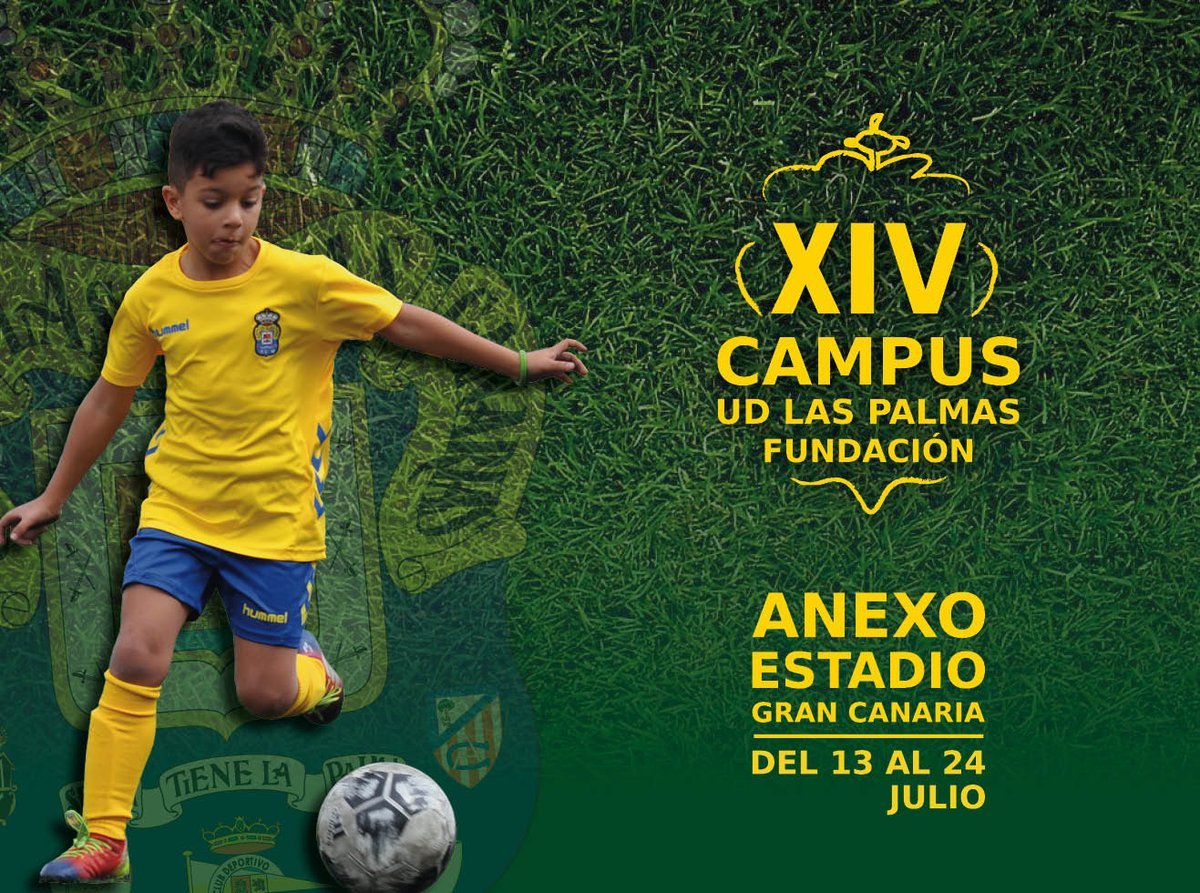 ⚠️ ¡Regresa el Campus UD Las Palmas!

Disfruta junto a nosotros de un verano plagado de fútbol. 😍

¡No te quedes sin tu plaza!

👉 bit.ly/2VPSjjI