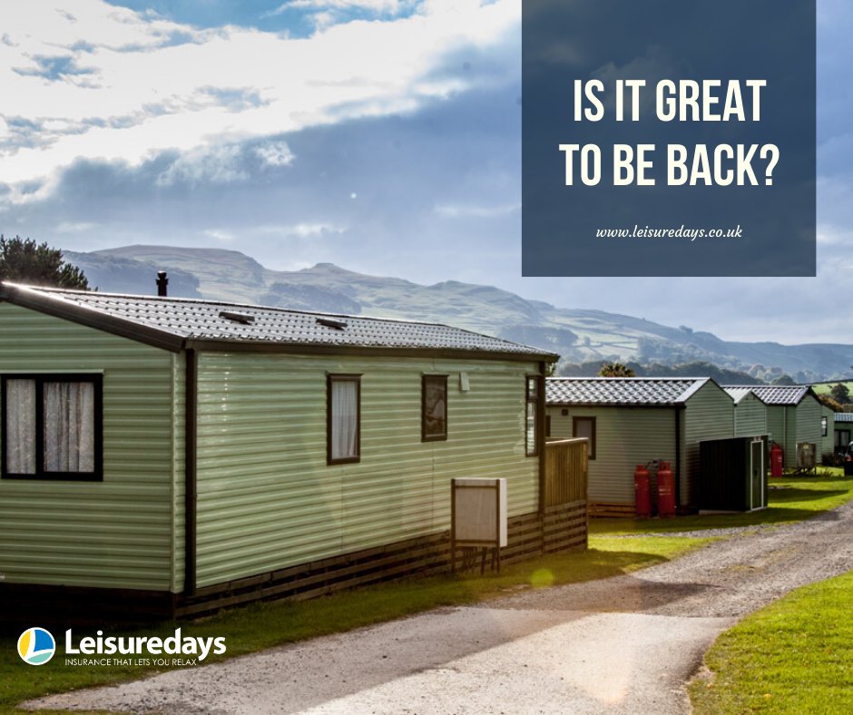 leisuredaysuk's tweet photo. It was great to see many holiday parks in England re-open this weekend. And not long for Welsh and Scottish parks to open their gates.
Did you go back to your static caravan or holiday lodge?
We'd love to see your photos. 📸🤳
#Staycation #staticcaravaninsurance #lodgeinsurance https://t.co/tpRjkA7wYI