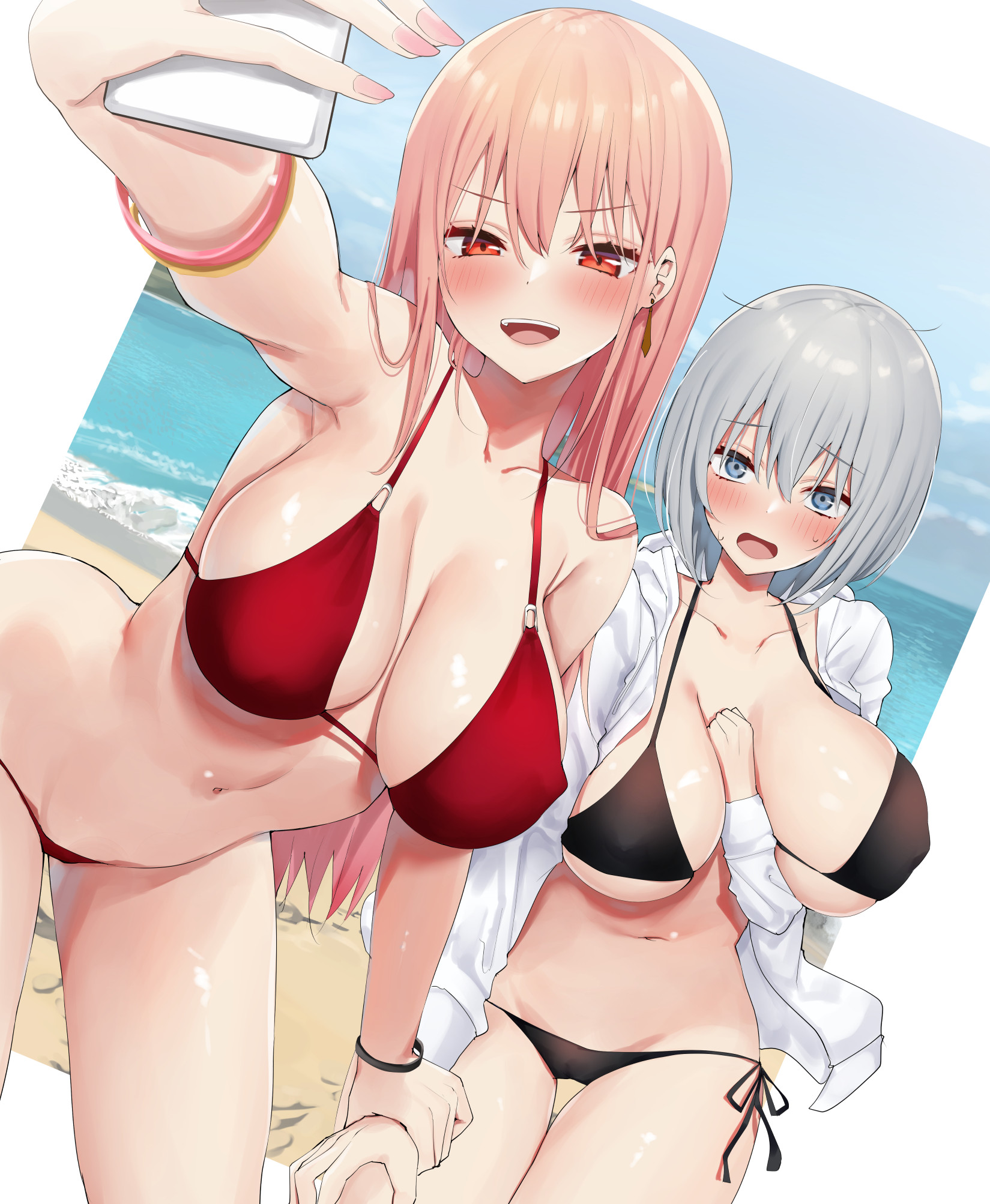 Izakura, Tsukishima Yomi by piripun. bikini, Izakura, swimsuit, Tsukishima Yomi
