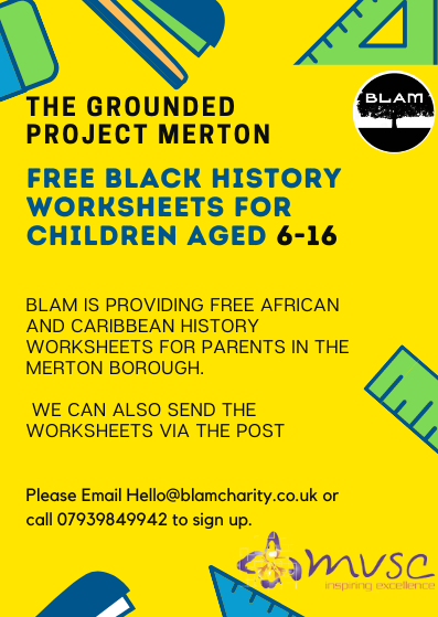 If you're a parent / carer, work with families or young people based in Merton, sign up to receive our free black history resources! Spread the word!