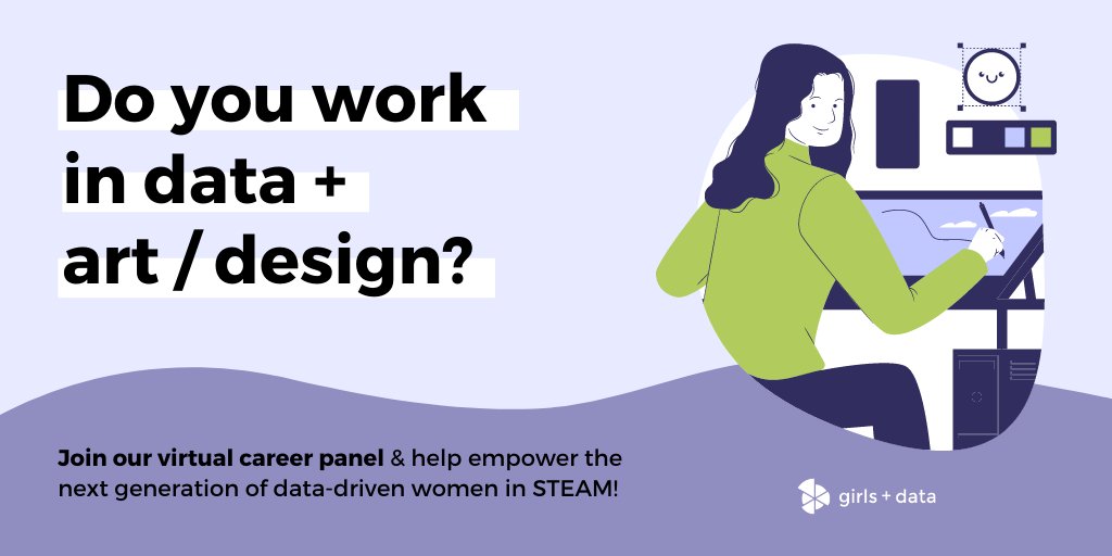 girlsplusdata's tweet photo. Our upcoming virtual event is just 5 days away! Students will learn about Data-Driven Careers in creative fields, such as Art, Fashion, Gaming, User Experience Design + Much More! 📊🎮👩‍💻👠📈🎨

Register Today! ⬇️
https://t.co/QB41bZbaWo

#STEM #Data #WomeninTech #FashionTech #ART https://t.co/Ltc4bw6mD3