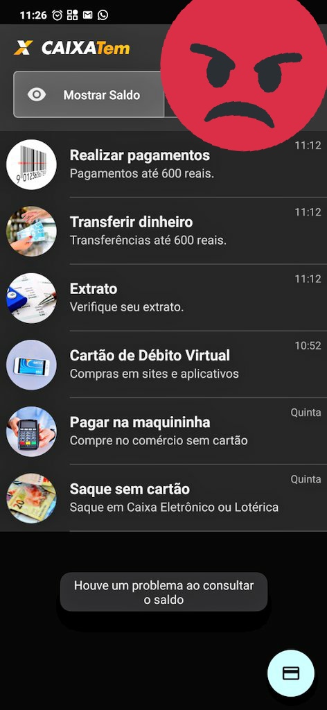 yasmimmelo007's tweet photo. @Caixa me ajuda com esse app pelo amor de deus, fala que o dinheiro está disponível, mas o app caixa tem não mostra nada https://t.co/aJtpezCt4K