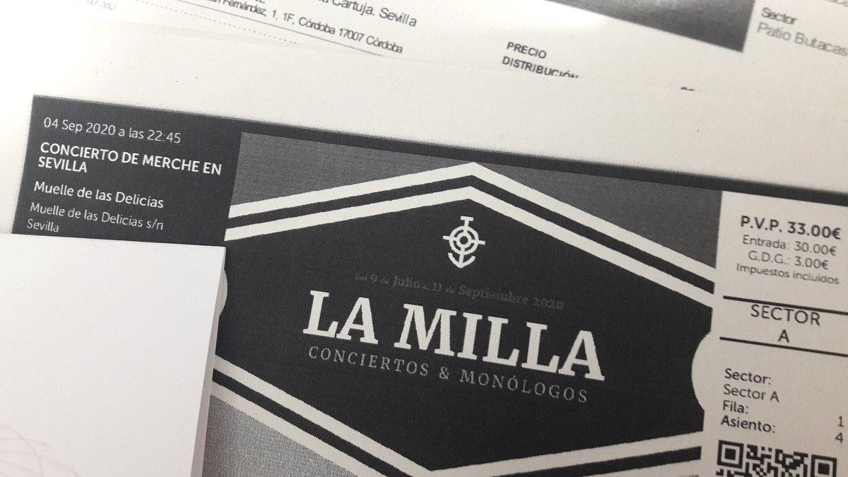 LabradoAngel's tweet photo. YO TENGO YA MI ENTRADA EN 1 FILA @MercheOficial @wegowES ...Sevilla te espera mi reina #MERCHE #4sept ❤👏 https://t.co/AEMMKBtJKF