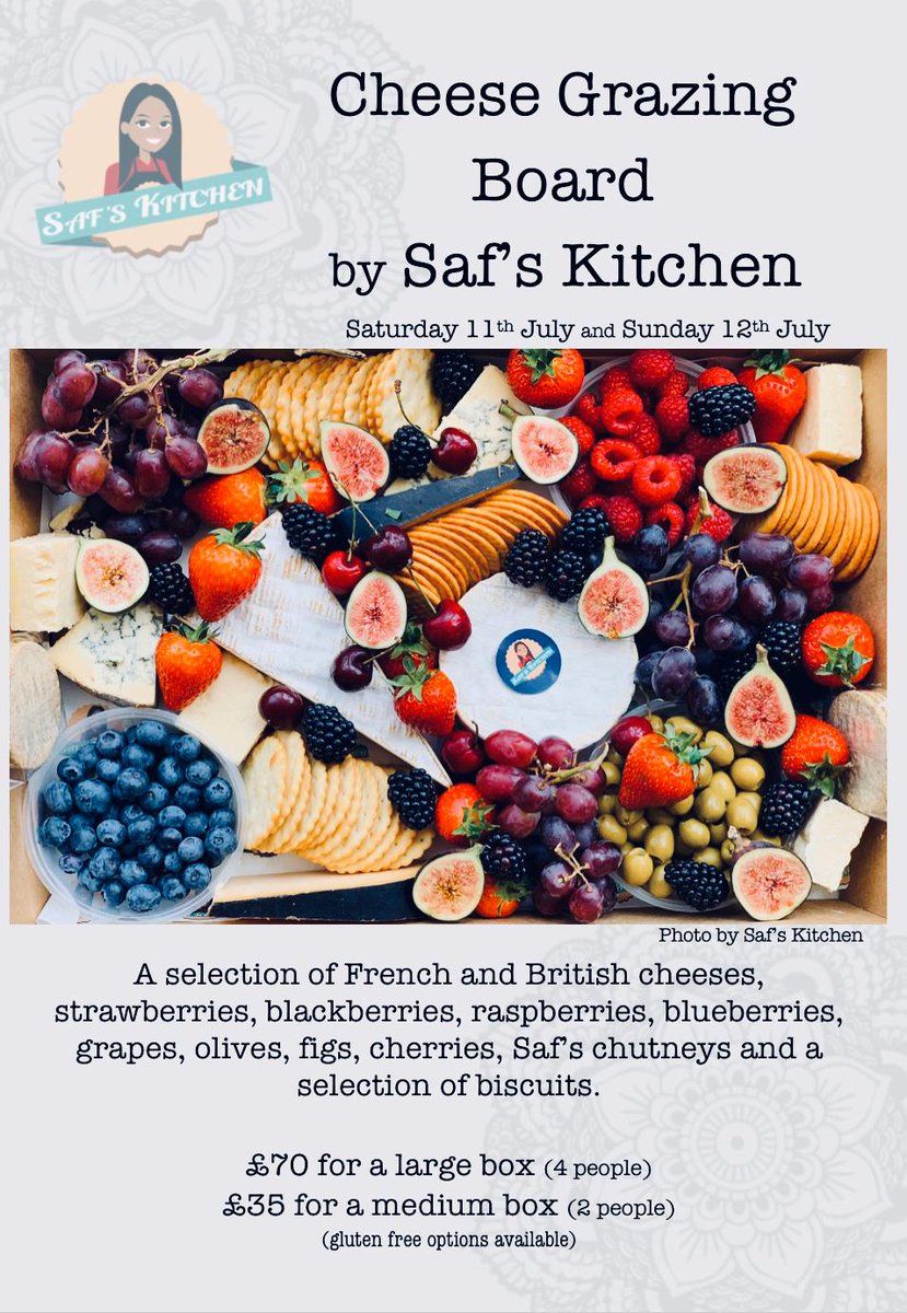 This month there is also the option to add on an AMAZING grazing board with fruit and cheeses! 🧀

You MUST pre-order your box by Tuesday 7th July. Vegan, vegetarian and gluten-free options are available.

#LoveMK <a href="/SafTastic_SK/">Saf's Kitchen</a> (3/3)

*Paid partnership with Saf's Kitchen.