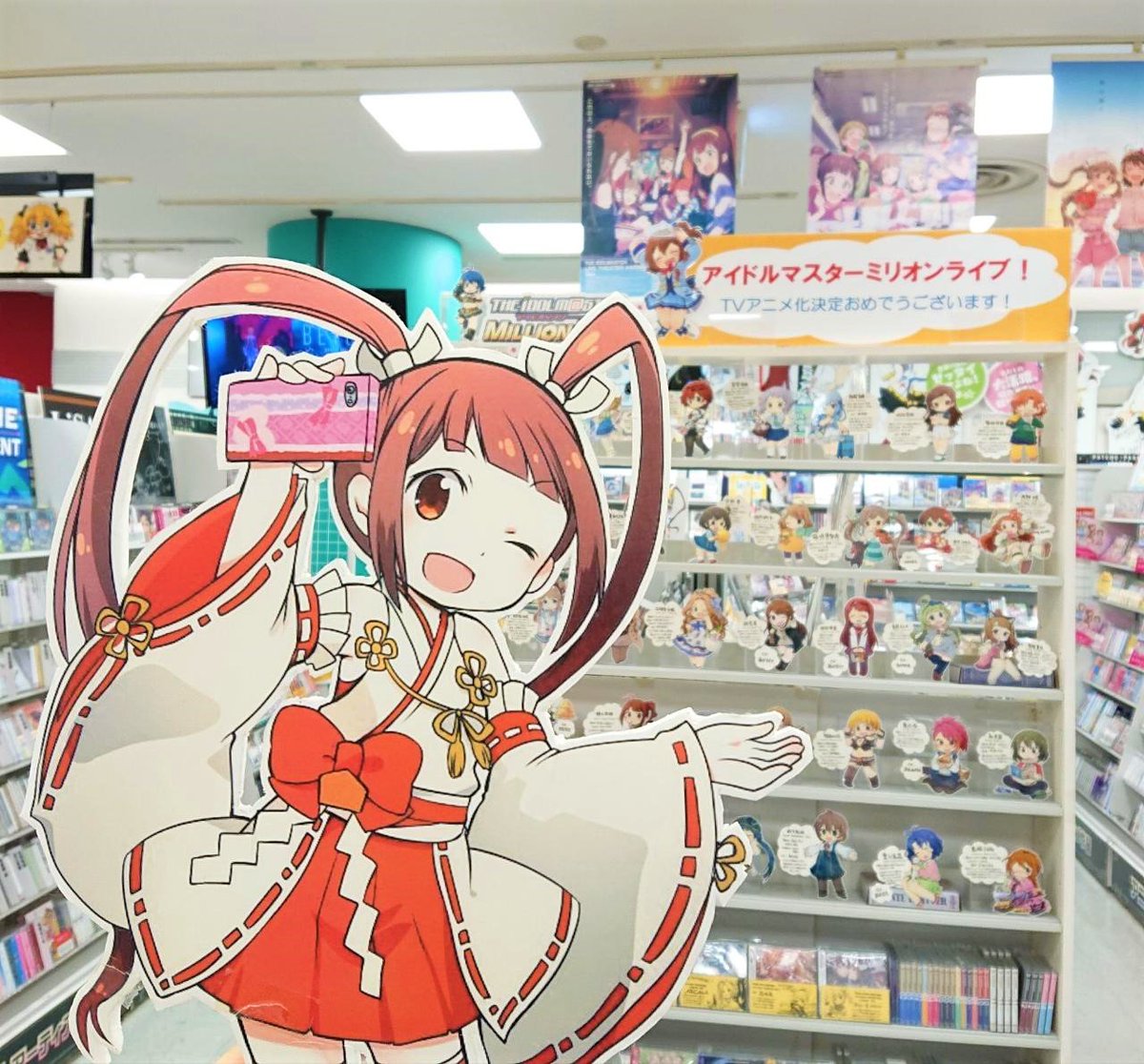 タワーレコード新宿店 Toweranime新宿 遅ればせながら アイドルマスター ミリオンライブ Tvアニメ化 プロジェクト始動おめでとうございます まだ誰も知らない 新しいミリオンの次のステップと無限の可能性を当店も一層応援して参ります