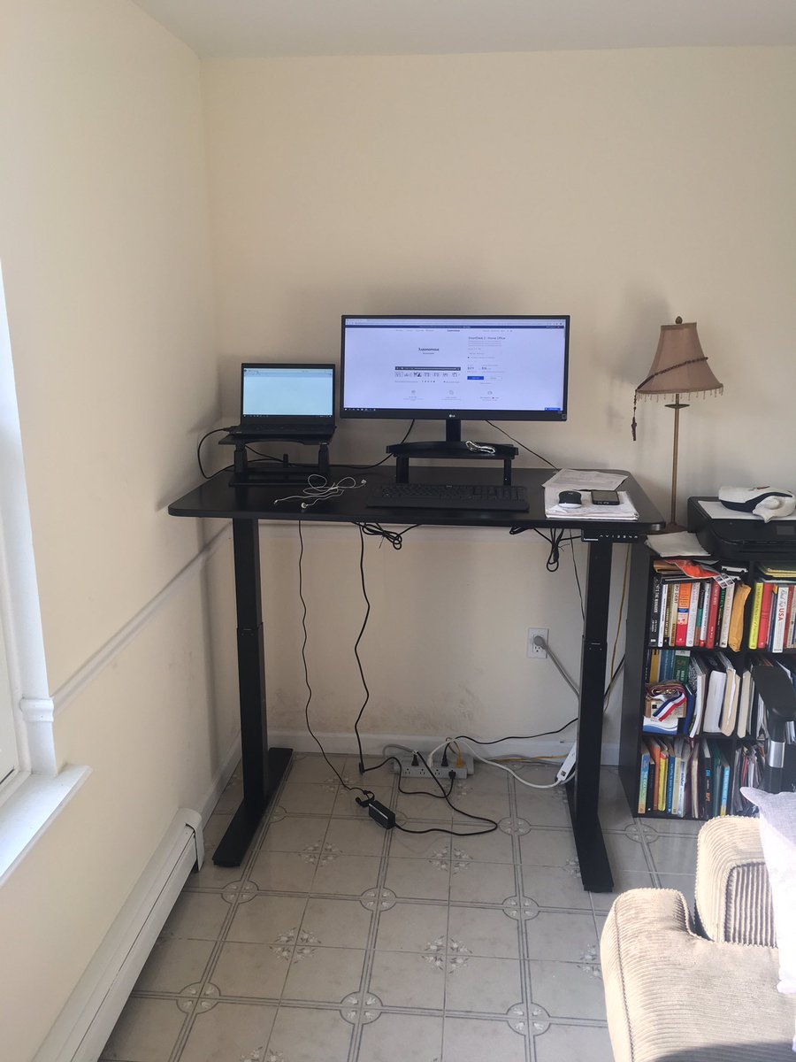 2TaulPaul's tweet photo. @autonomousdotai SmartDesk Home #standingdesk has arrived and was assembled in 30 minutes! Looking forward to a better #ergonomic workday starting today. Save $25 off your desk with code R-Chairs at https://t.co/cTfTfv2Ac9 https://t.co/RDupgFd9ag