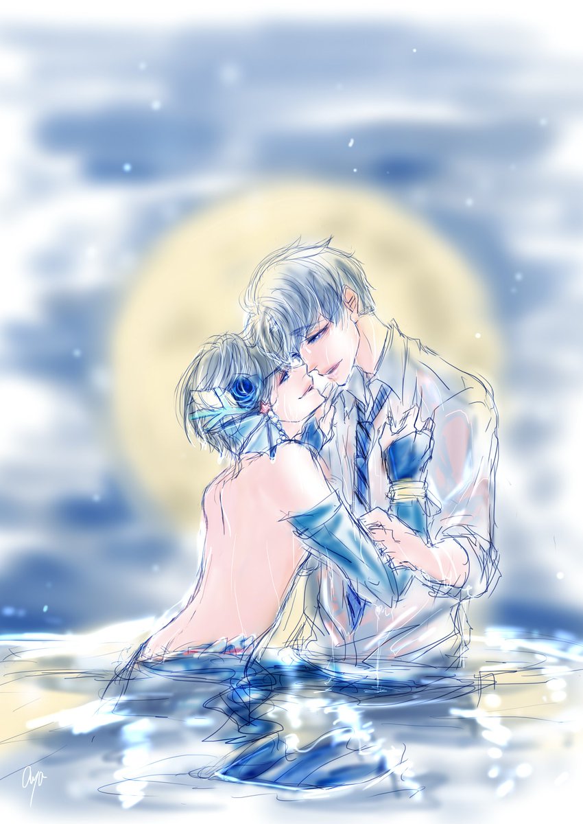 もいっちょ!
こっちは雰囲気重視で描いててお気に入りだったイラスト。
4枚目の東おそ以外は全部派生おそカラちゃん。

これで終わりです。
TLお騒がせしてすみません? 