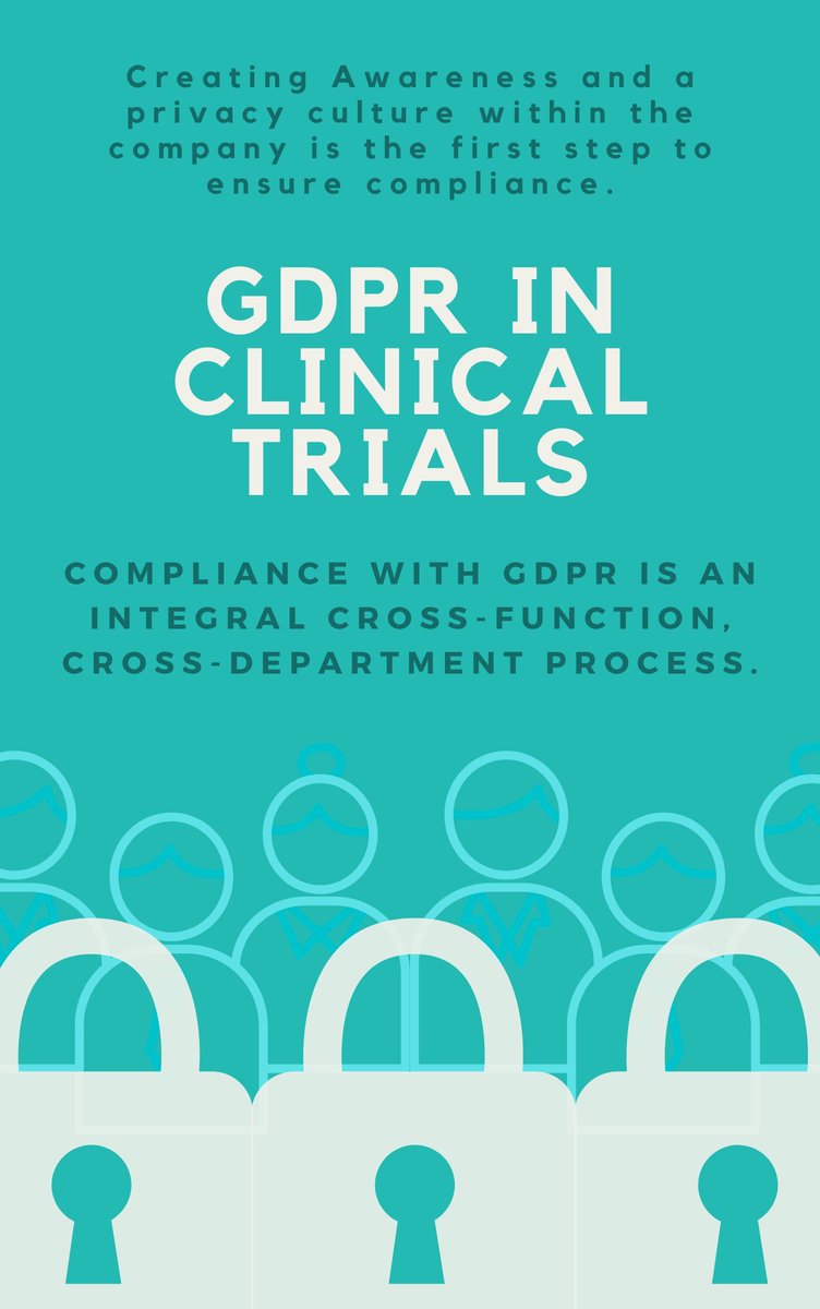 AdvistLegal's tweet photo. Awareness is the first pragmatic step towards implementing a Data Protection Compliance culture in your organization. Contact us and learn more about the impact of GDPR in Clinical Trials. 

#GDPR #compliance #ClinicalTrials #pharma #biotech https://t.co/rINV6P2ORq