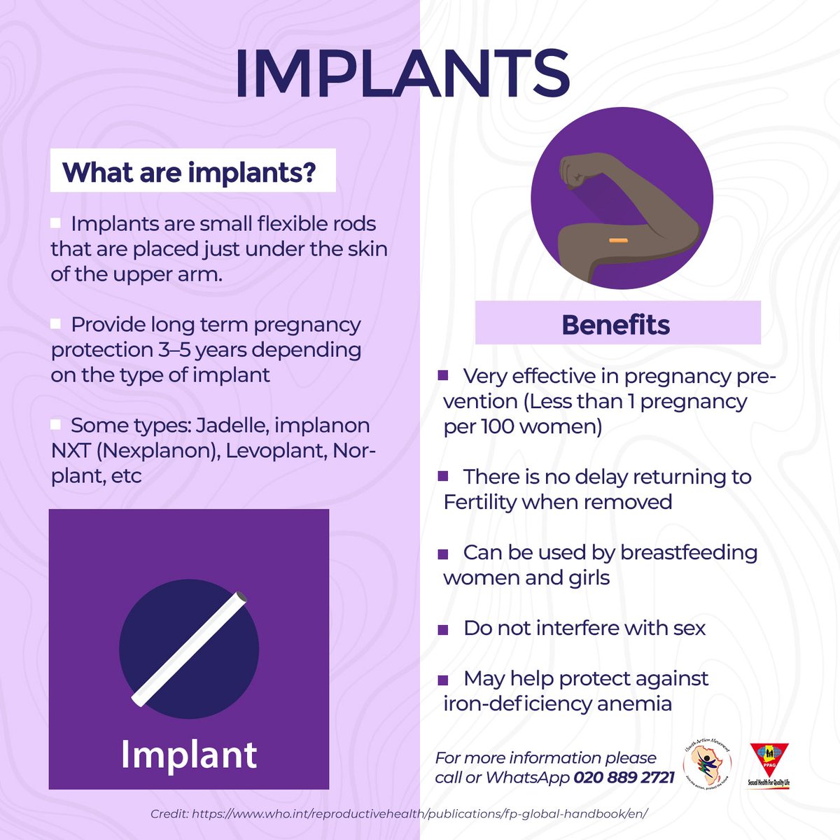 PPAGGhana's tweet image. How well do you know your Family Planning Methods?

@PPAGGhana comes your way with #KnowYourFPMethods information sharing and education. 

For more information on FP Methods, please call or WhatsApp 0208892721.

#SexualHealth4QualityLife #KnowYourFPMethods