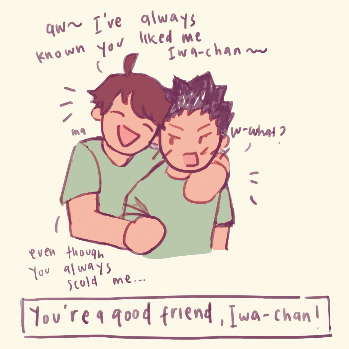 oikawa dumb as fuck ??‍♀️??‍♀️ #iwaoi #haikyuu #haikyuufanart 