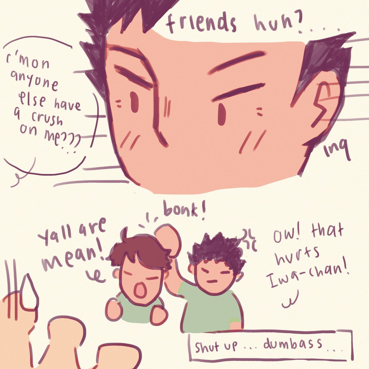 oikawa dumb as fuck ??‍♀️??‍♀️ #iwaoi #haikyuu #haikyuufanart 