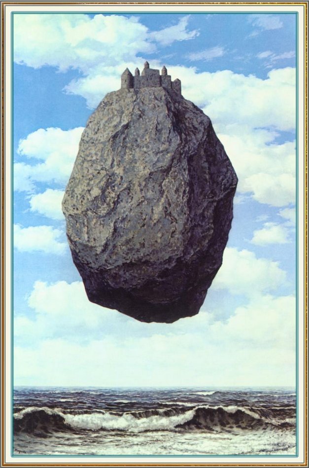 arteaIdia's tweet photo. "The Castle of the Pyrenees" (1959), René Magritte (Brussels, Belgium) - Surrealismo https://t.co/pSx06WvgCT