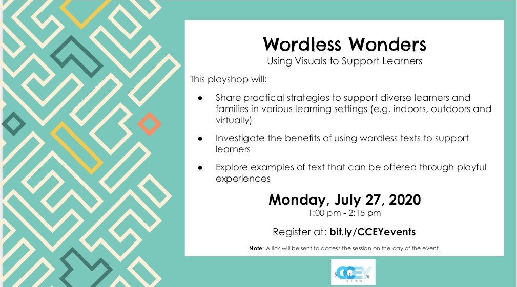 CoachesCornerEY's tweet photo. Have you signed up for a Virtual Playshop yet? There are so many opportunities to play and learn together this month! Spaces are limited so secure your spot. Register at https://t.co/71Sp2XC9hL @a_thompsonclass @booklamations https://t.co/esq8xmR5oH