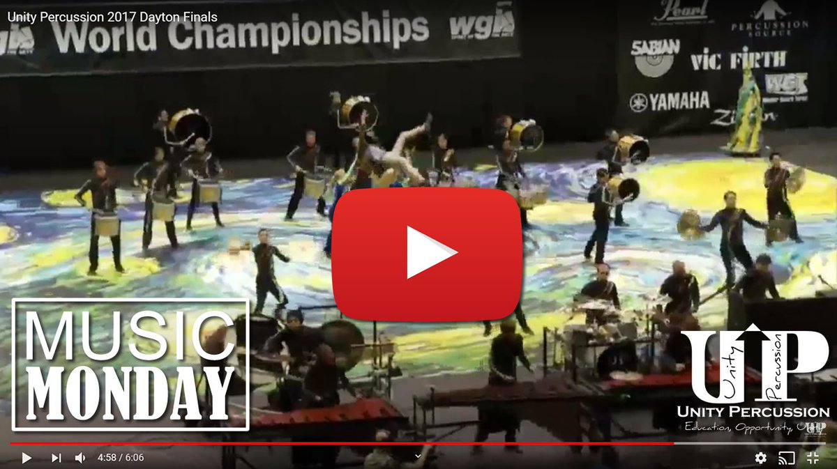 UnityPercussion's tweet photo. Happy #MusicMonday remembering our 2017 show "Vincent" which earned us a Bronze medal and trophy at #WGI2017 World Championships and a Gold medal at #FFCC2017 championships. #UnityPercussion #unitypercussion #RiseUP #WGI #FFCC  #UP2k17
https://t.co/hGqQfOQtiV https://t.co/gZ8ZuCuhQY