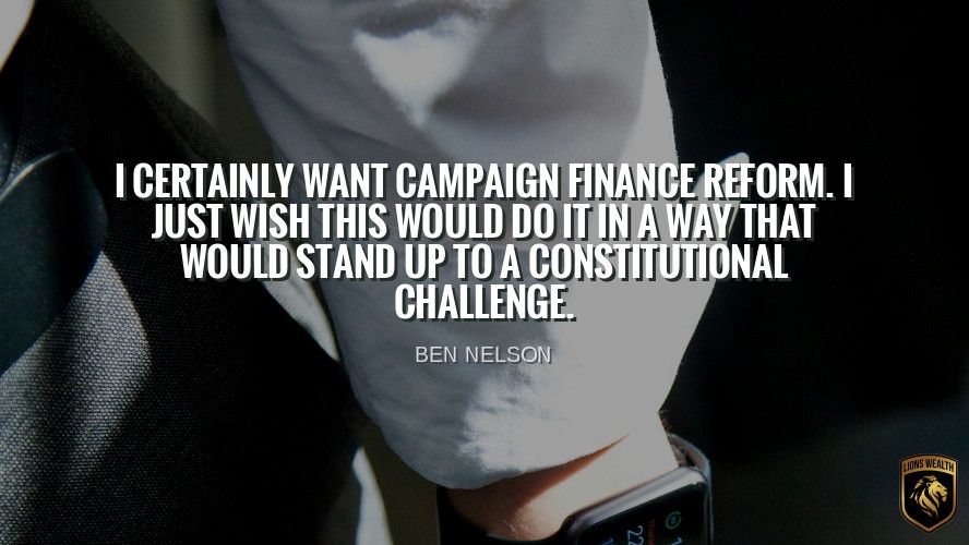lions_wealth's tweet photo. I certainly want campaign finance reform. I just wish this would do it in a way that would stand up to a constitutional challenge. Ben Nelson
#passivewealth #passiveincome #lionswealth #uaeentrepreneur #bitcoinentrepreneur #cryptocurrency #alexandererber #wealth #wealthy https://t.co/uDc1V0J9lm