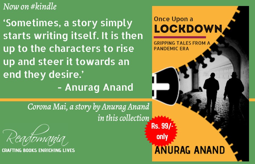 Readomania (@iamreadomania) on Twitter photo One upon a Lockdown is a collection of three not-so-short stories, connected by the thread of the unexpected pandemic-induced lockdown.
A book by <a href="/anuraganand1978/">Anurag Anand</a>
amazon.in/Once-Upon-Lock…
#Kindle #KindleUnlimited #Pandemicstories #Lockdownreading #Readomania One upon a Lockdown is a collection of three not-so-short stories, connected by the thread of the unexpected pandemic-induced lockdown.
A book by <a href="/anuraganand1978/">Anurag Anand</a>
amazon.in/Once-Upon-Lock…
#Kindle #KindleUnlimited #Pandemicstories #Lockdownreading #Readomania