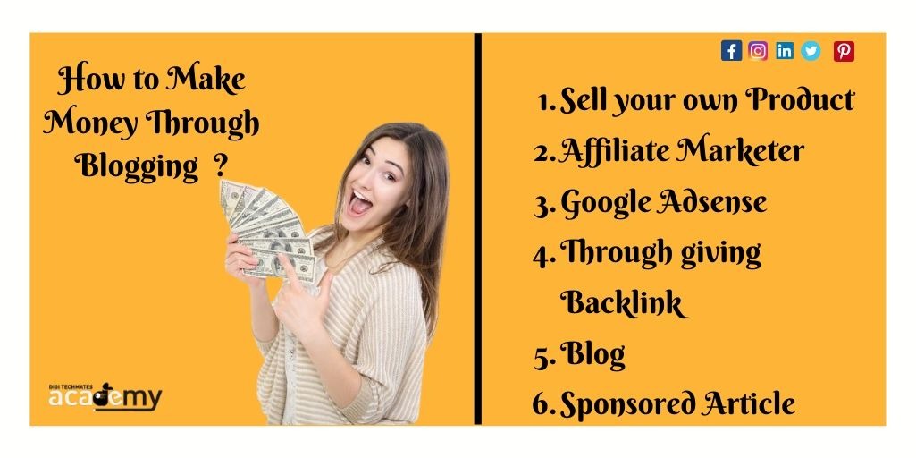 DigiTechmates's tweet photo. Are you a passionate blogger or aspire to be one? Here are few ways in which your passion can earn you money!
 #blogpost#bloggerlove#bloggersgetsocial#personalblogger#blogger_de#bloggerfashion#blogginggals#blogpromotion#blogging#lifestyleblogging #FIRForSushantUnder302 https://t.co/y8zXOKwLfb
