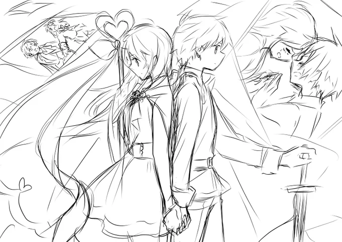 レンみら概念を描こうと思って
(清書が面倒だった) 