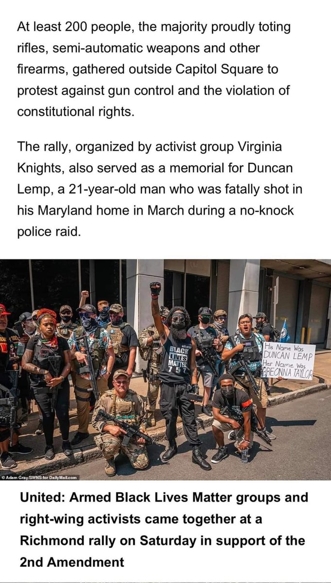 RealSpikeCohen's tweet photo. #BlackLivesMatter activists and CNN bois coming together to protest against no-knock raids and gun control.

We are uniting. https://t.co/qtG9jofSgY