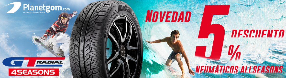 planetgom's tweet photo. ¿¿Buscas un neumático AllSeasons para tus vacaciones?? ¡¡Deja de buscar y compra los neumático GT Radial!! Son la solución 4 estaciones para tu vehículo. Además, los puedes recibir en tu casa cómodamente.
https://t.co/zQidbHpvqc https://t.co/BAEs5kqANv