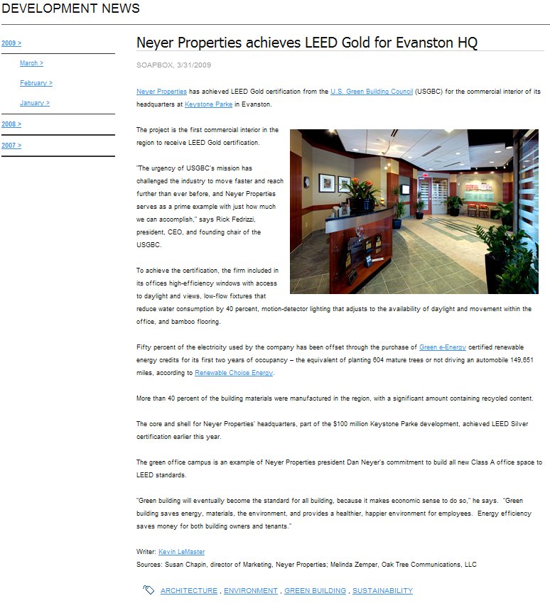 NeyerProperties's tweet photo. In 2009, our office at Keystone Parke I officially became LEED Gold Certified, the first commercial interior in the state of Ohio to achieve LEED Gold. #25YearsofNPI #NPIin2009 #LEEDcertified #greenrealestate https://t.co/VlVHjnGk8s