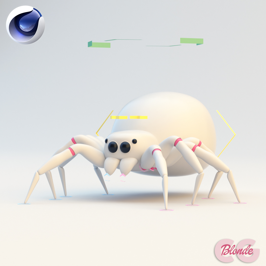 BlondeCG's tweet photo. FREE Rigged Spider for Cinema 4D
https://t.co/t1jJzvg2tz
This cute spider is ready for your animation practice.
It's fully rigged and uv mapped. To get your free spider, use a coupon : blondecgfree
#rig #rigging #c4d #cinema4d #spider #characterdesign #spiderrig #animation https://t.co/Xw75AsMM7n