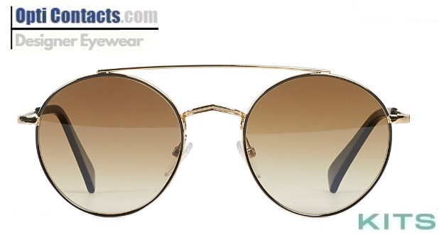 OPTICONTACTScom's tweet photo. Made in Italy, KITS Equatorial has a curvaceous feel with its round lenses and wide-brimmed top bar. This metal sunglass frame features a pop of color on the frame front and a uniquely patterned bridge. https://t.co/4QoXPXutxh~ https://t.co/MmUiiS0juC