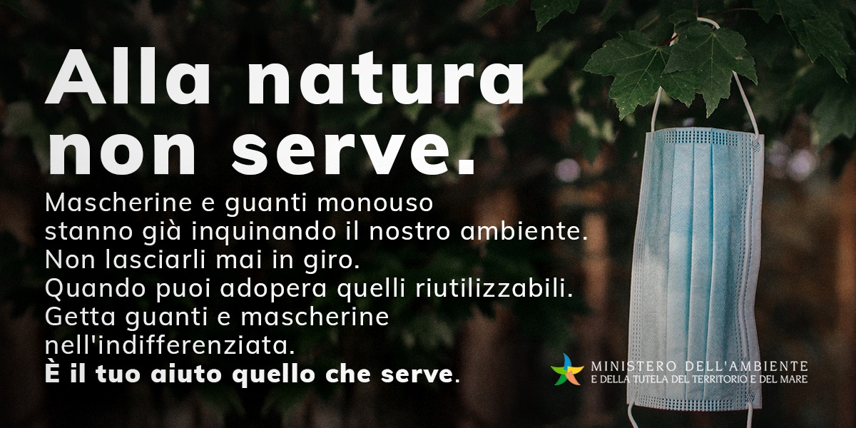 MASE_IT's tweet photo. E' importante usare la #mascherina per proteggere la nostra #salute e quella di chi ci sta intorno, mai disperderla nell’ambiente perché #AllAmbienteNonServono
#BUTTALIBENE nell’indifferenziata e preferisci, quando puoi, le mascherine riutilizzabili
Info:
https://t.co/Jqr5U3PWC3 https://t.co/oaUKEacrDS