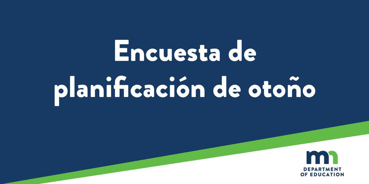 💻 Our parent survey closes today at 5 p.m. As we plan for fall, we want to know about your distance learning experience. You can answer on your computer, tablet or smartphone.

The survey is available in English, Hmong, Somali and Spanish. 

sgiz.mobi/s3/2020-Parent…
