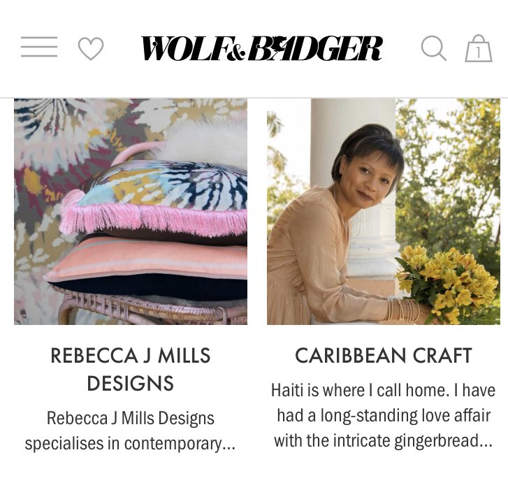 MagalieDresse's tweet photo. @Caribbean_Craft first Haitian company on @wolfandbadger nap voye #Haiti monte pi wo! https://t.co/j9eMiEgjtR