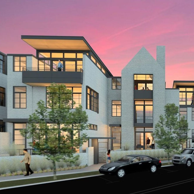 OKCTalk's tweet photo. Progress on new condos at the former Villa Teresa school.  The original buildings and remainder of the campus will be converted into a boutique hotel in @midtown_okc   @fitz_arch https://t.co/s2qnu4ORV8