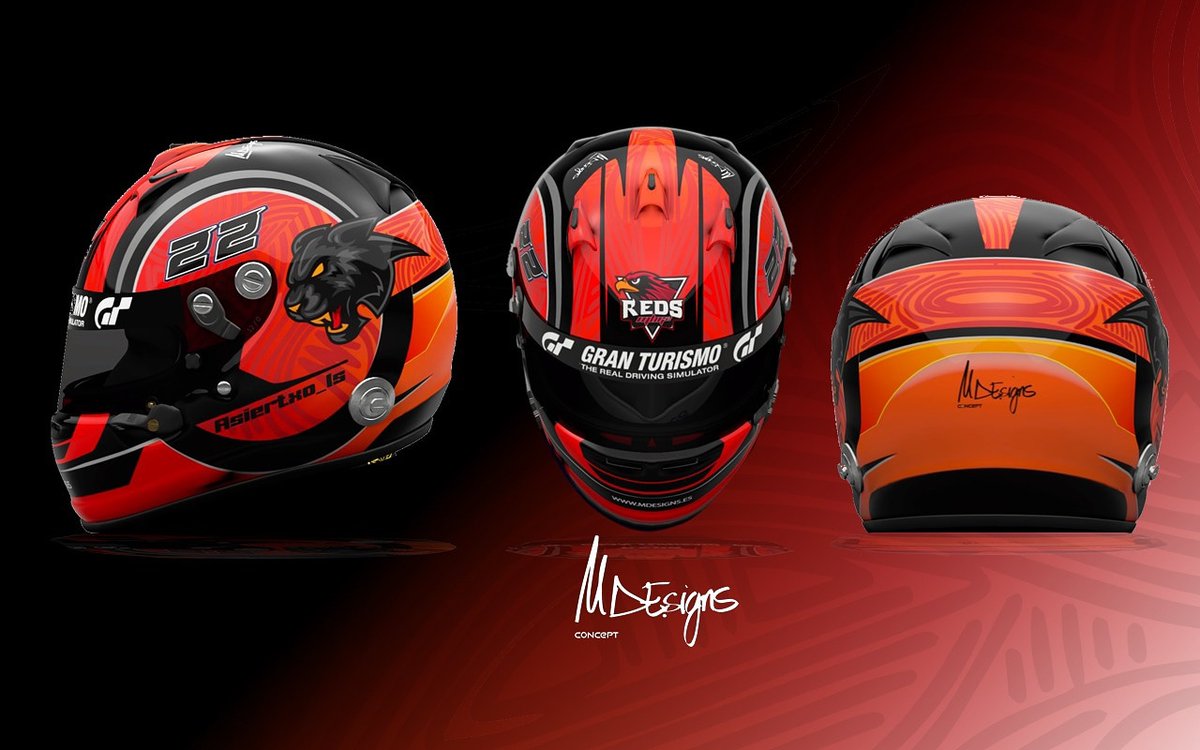MDEsignsConcept's tweet photo. Nueva diseño en #gtsport para un piloto que vuela en pista, @asier_lizarraga ya tienes tu caramelo virtual 👌👌 

#granturismosport #granturismo #arai #helmetcustompaint #helmetdesign #art https://t.co/Z6UJVqyhDu