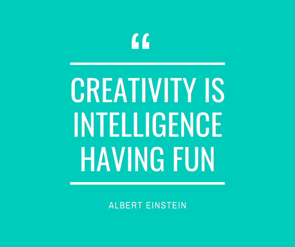 I would agree with Mr Einstein on this one! Hope your creativity has fun this week! xx #Dare2BYou #creativity #fun #MondayMotivation