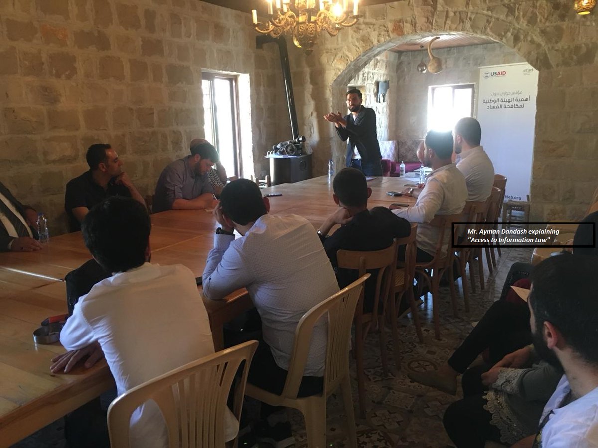 BaladiCAP's tweet photo. July 3 - The INFACT Network led by #BALADICAP grantee @NahnooLeb conducted the first of many to come awareness sessions on “Mechanisms for Fighting Corruption”, engaging local CSOs &amp; municipalities across Lebanon in anti-corruption efforts at grassroots level #USAID #USAIDLebanon https://t.co/8phfSYCS2O