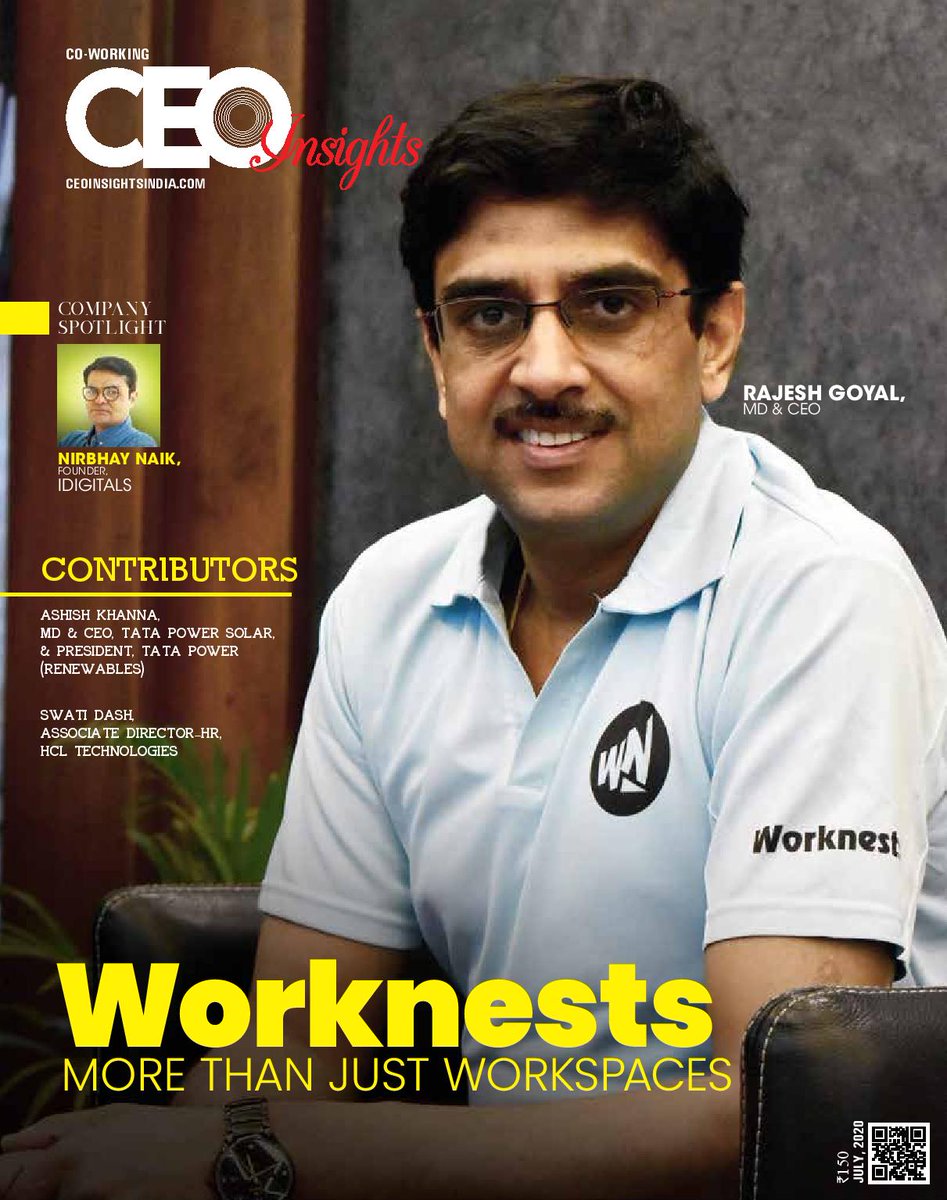 Wownooks's tweet photo. Worknests on the Cover Page of "CEO Insights" business magazine!

#worknests #CEOInsights https://t.co/xQt3ycYGAE