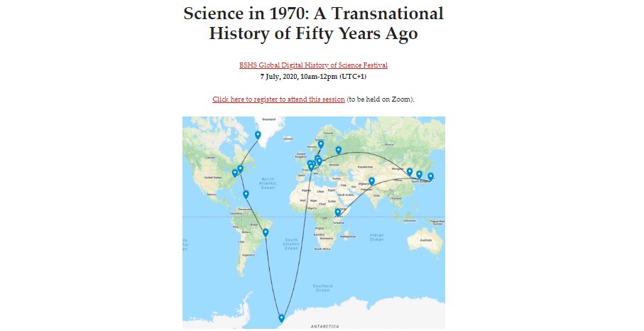 insscide_eu's tweet photo. Examining scientific events of 1970 that reconfigured relations between nations, a round table on Tuesday 📅 will connect scholars &amp; historical events in the format of a global tour #HistSciFest

🌟Featuring InsSciDErs @Simodidouk @SamHistSci M. Adamson

➡️https://t.co/tCXaKKBCqt https://t.co/zF78ssftX9