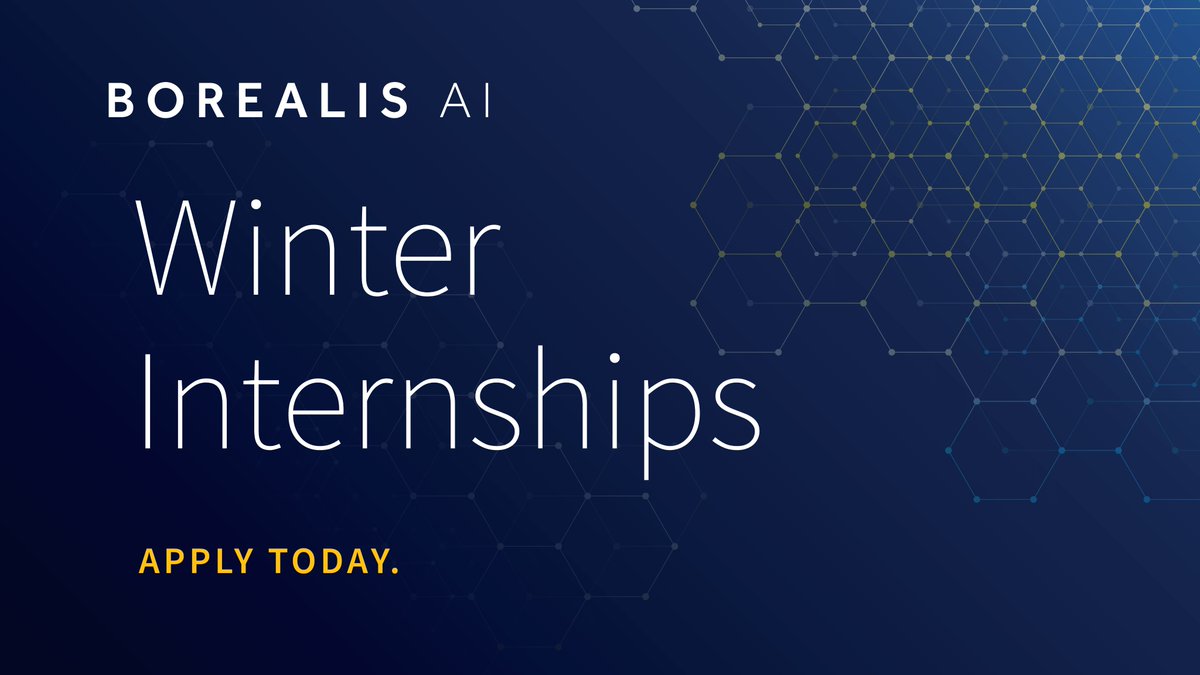 RBCBorealis's tweet photo. The Borealis AI Winter 2021 #Internship program is now live! Apply today for the opportunity to support #research on exciting #ML projects, gain access to unique resources &amp; work alongside the brightest minds in #AI. #Canada #mljobs

Apply now: https://t.co/c78RMdJk1J https://t.co/X38L5pOkaF