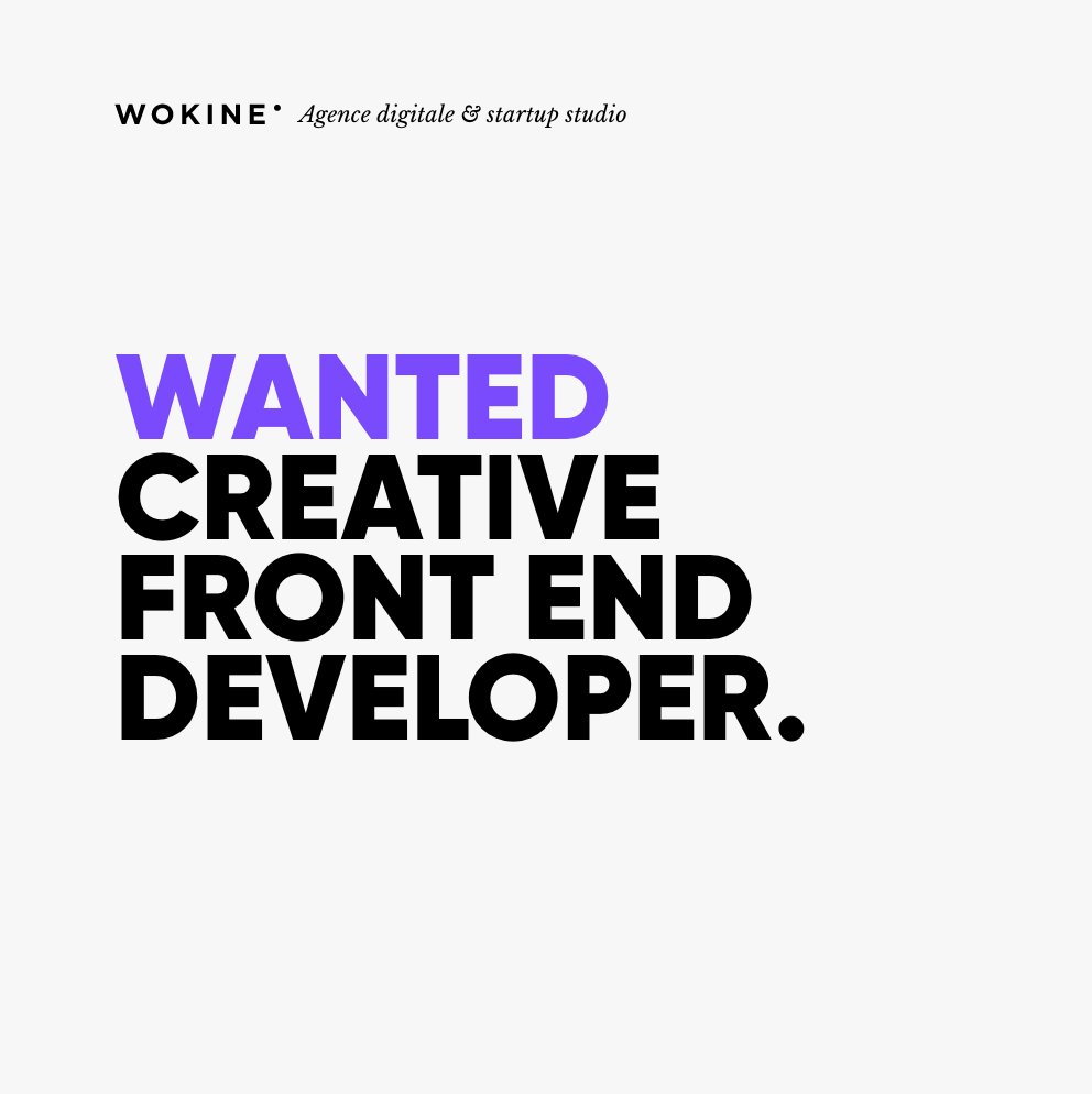 wokine's tweet photo. 📢Hey. On recrute toujours une superstar du Front end ici. #frontend #creative #job #recrutement #dev #hetic #webgl #creativefrontend https://t.co/fn7Brh056T
@hetic https://t.co/IejnX6kts2