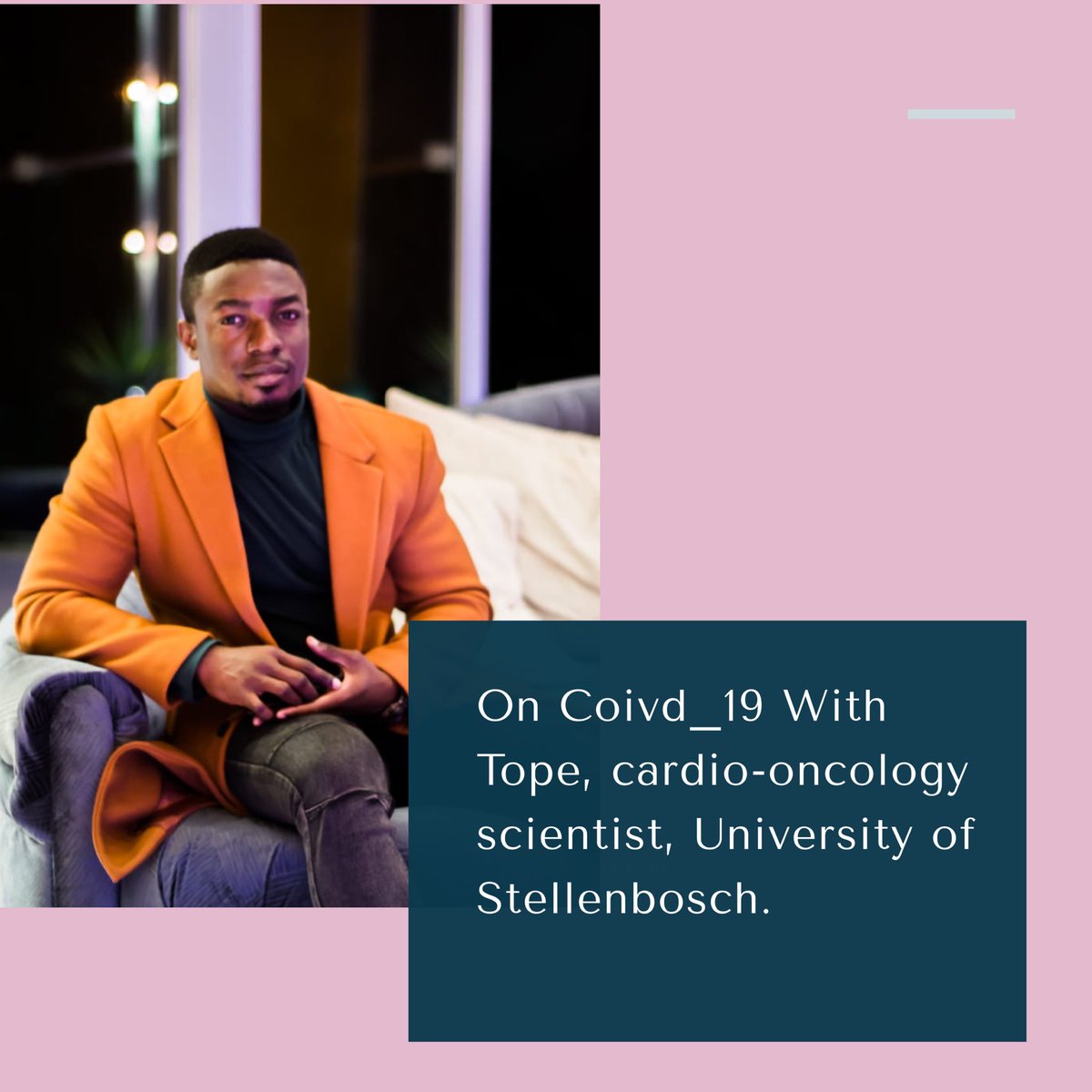 CauseCouch's tweet photo. With the drastic increase in the cases #COVID19inSA it’s best we understand this virus while it’s still early. To do this @crazibeetee Will be chatting to us tomorrow at 6pm.
On #IGTV @cause_Couch #connect2educate https://t.co/rB7mypBpKh