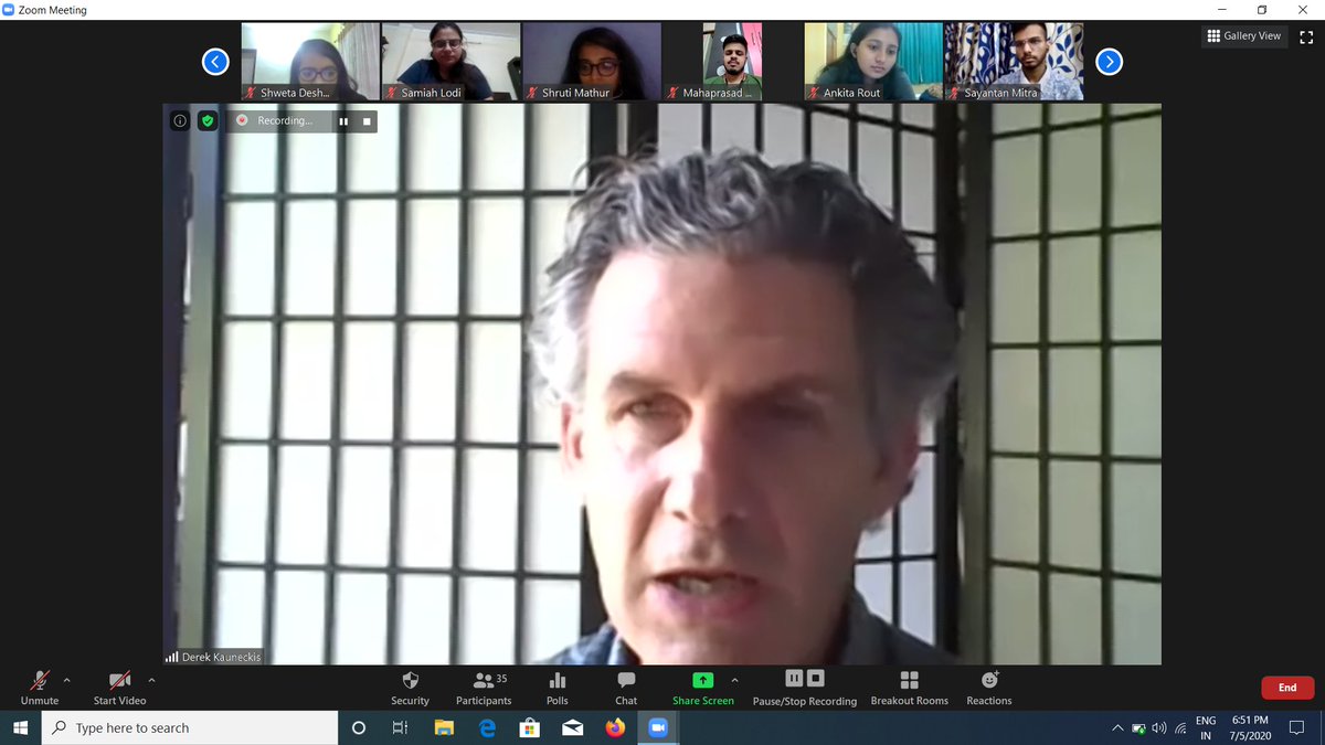 ConXerv's tweet photo. ConXerv organised a webinar on the thematic area- "COVID-19, Climate and Compound Crises: Lessons for building community resilience". Prof. Derek Kauneckis, Associate Professor, Environmental Studies, Voinovich School of Leadership and Public Affairs, Ohio University https://t.co/OJv41ZTn7K