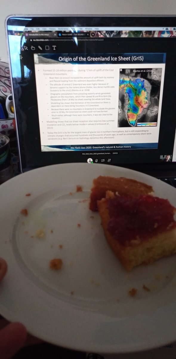 Virtual <a href="/SheffieldPAC/">Uni of Sheffield PAC</a> fieldtrip to Greenland is as good a reason for cake as any when you miss the opportunity to go out into the field this summer!