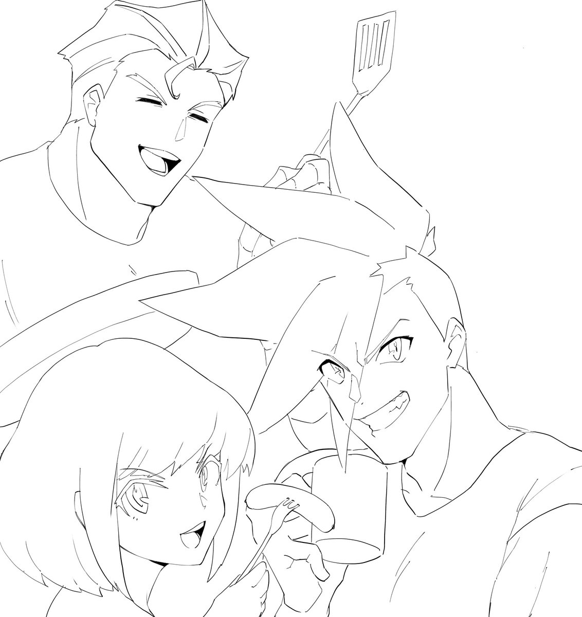 #人の描いた線画が塗りたい
私の線画塗っていいのでみんなも塗っていい線画ください 