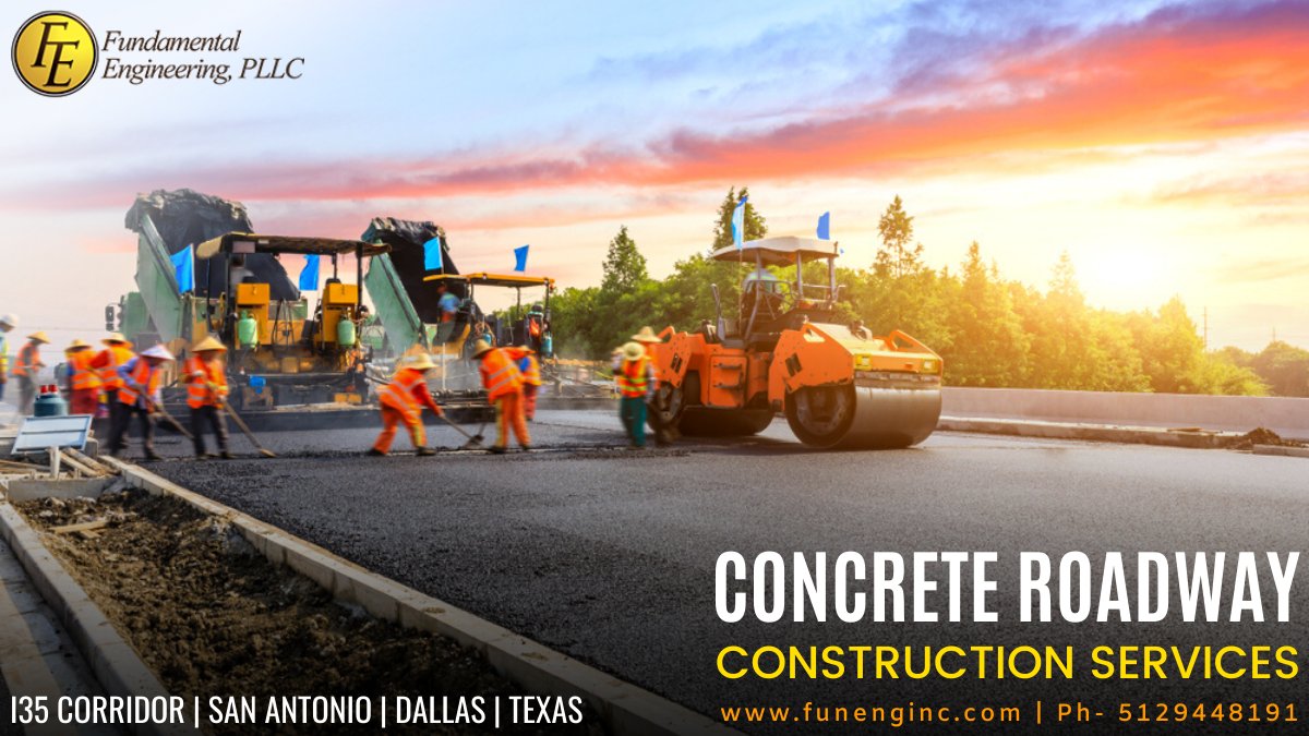 FundamentalEngg's tweet photo. We ensure the best concrete roadway construction services in Texas.
Visit now https://t.co/ZvFYcY7T5W

#structural #engineer #foundations #Construction #CivilEngineering #Engineering #architecture #architects #RealEstate #RealEstatetips #USA #like4likes #follo4folloback https://t.co/Cq7ZA63GoH