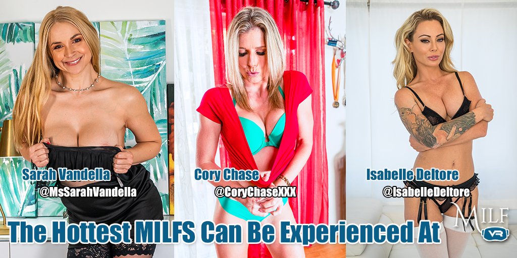 All the #MondayMotivaton needed to get you through the 1st day of the week! Enjoy <a href="/MsSarahVandella/">Sarah Vandella</a>, <a href="/CoryChaseXXX/">Cory Chase</a> and <a href="/IsabelleDeltore/">Isabelle Deltore</a>  on this #MILFMonday!
bit.ly/3bx3i87
#MILFVR #VirtualReality #VR #MondayMood #MondayVibes