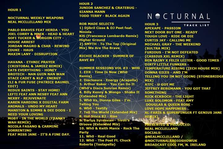 Pure Global Affair on #Nocturnal <a href="/coolfm/">Cool FM</a> this weekend.

<a href="/juniorsanchez/">JuniorSanchez</a> 
<a href="/djtoddterry/">Todd Terry</a> 
<a href="/JoelCorry/">Joel Corry</a> 
<a href="/DJEDUKE/">EDUKE</a> 
<a href="/brotech/">Brotech</a> 
<a href="/eats_everything/">TwEats Everything</a> 
<a href="/RichieBlacker/">R I C H I Ξ  B L Δ C K Ξ Я</a> 
<a href="/lukesolomon/">Luke FM Solomon</a> 

&amp; MAY MORE 

#TheJourneyContinues

🌎🎛️🎧📻🔥

LISTEN AGAIN: coolfm.listennow.link/6687026