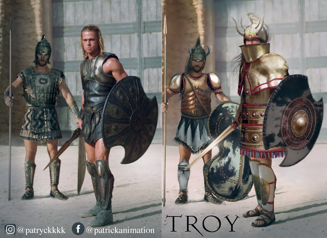 Hycarius's tweet photo. Nouveau remontage de Patrick Robinson, toujours hyper sympa ! 
À gauche le film, à droite les équipements historiques ^^ https://t.co/PYHwn1cZYs