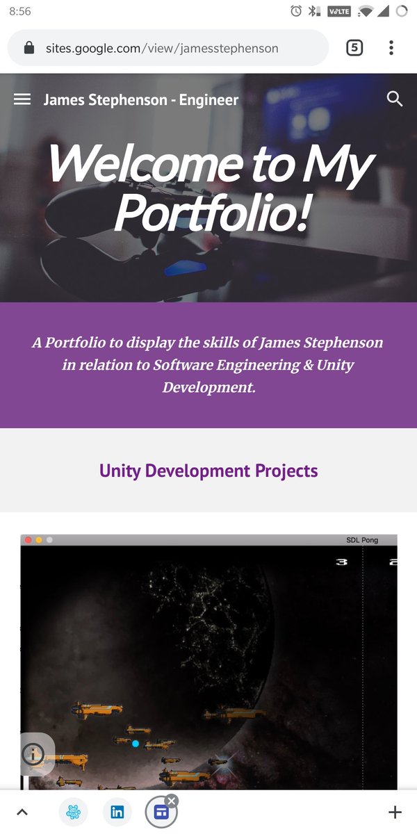 Cada_Create's tweet photo. The first draft of my personal website is almost done! Need to buy a domain to be official!

#unity #indiedev #gamedev #portfolio #unity3d https://t.co/fRVNABQfW5