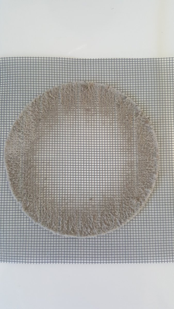 Got an extract fan? They need cleaning out often so as not to affect their performance. This image shows a fly screen from a grille covered in dust after 3 months. Fly screens alone will reduce the performance of a fan and even more so when it is dusty.